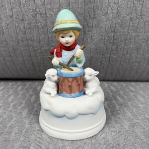 Vintage Seymour Mann Little Drummer Boy Music Box 1982 Works Great